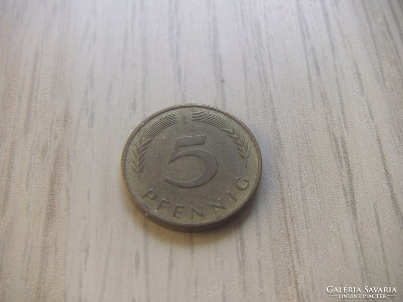 5   Pfennig   1977   (  J  )  Németország
