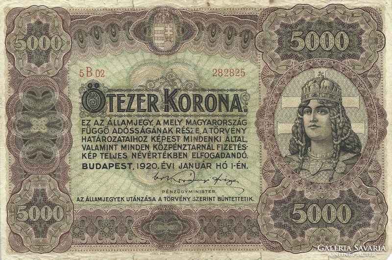 5000 Korona 1920 original condition 1.