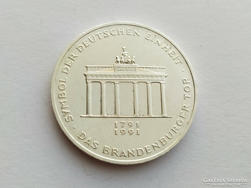 Germany silver 10 marks 1991.