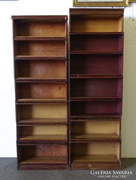 1Q158 pair of antique Lingel bookcases 248 - 258 cm