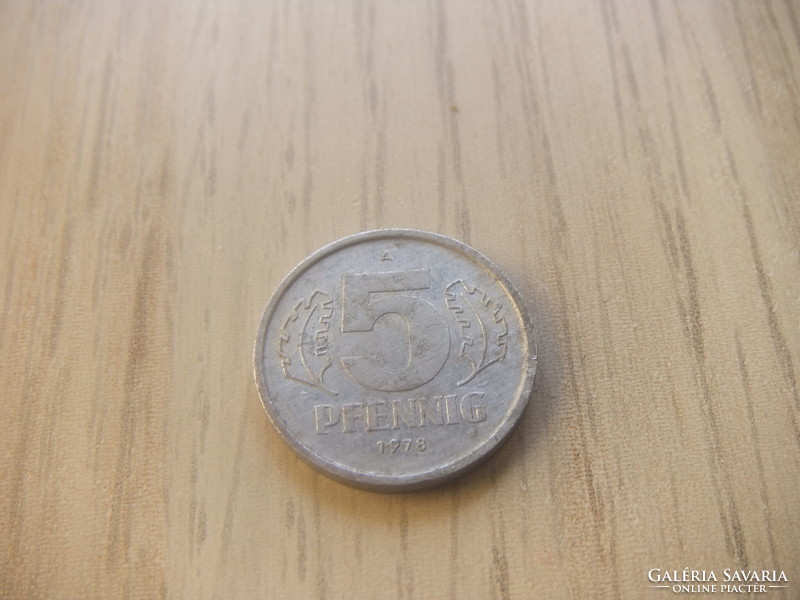 5   Pfennig   1978   (  A  )  Németország