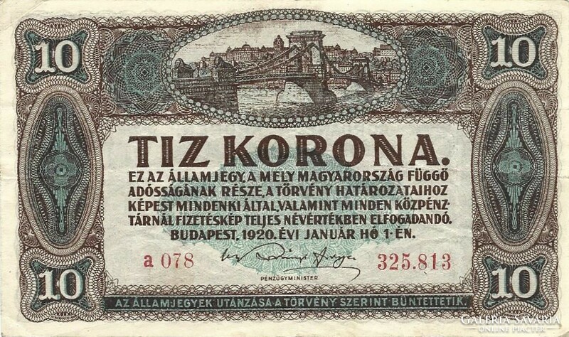 10 korona 1920 1.