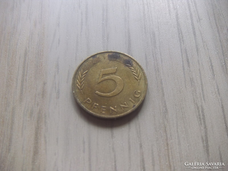 5 Pfennig 1986 ( j ) Germany