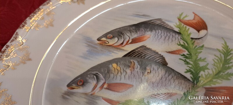 Fish porcelain plate, decorative plate 1 (l4467)