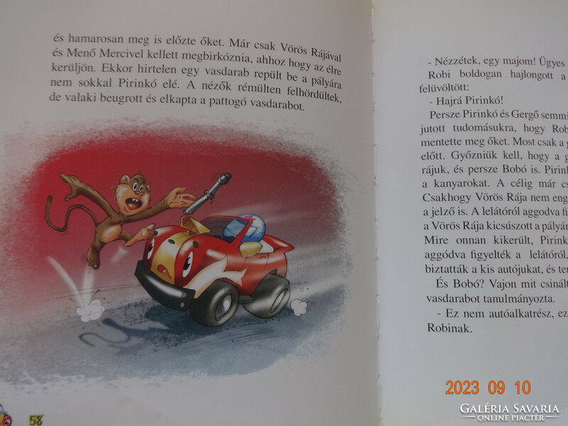 Magda Juhász: the great adventure of a small car - storybook with drawings by Richard Vass