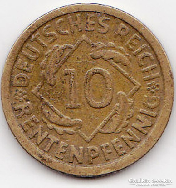 Circulation coin of the Republic of Weimar, Germany, 1924
