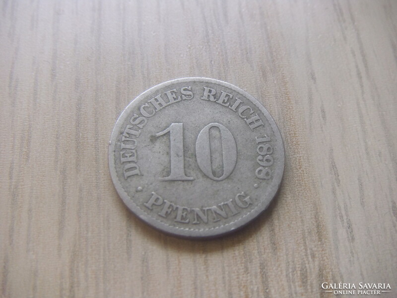 10   Pfennig   1898   (  J  )  Németország