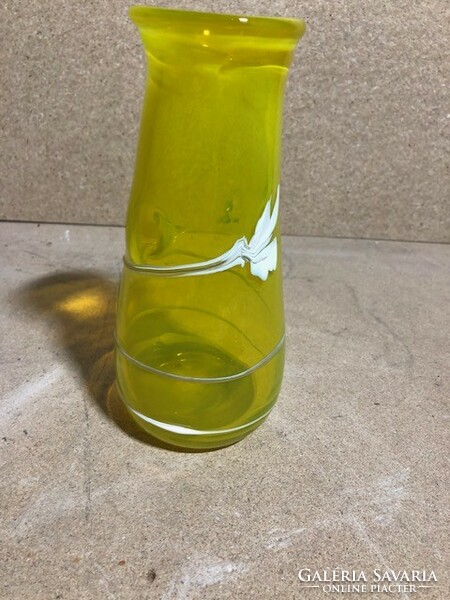 Velencei üveg váza az 50-es évekből, 24 cm-es. 2093