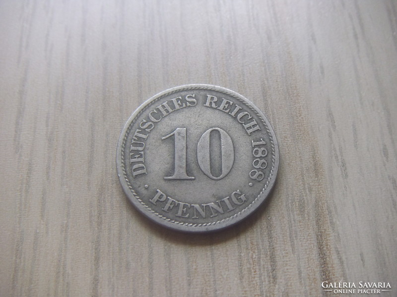 10   Pfennig   1888   (  J  )  Németország