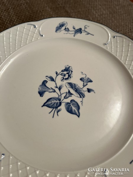 Villeroy & Boch porcelán süteményes készlet, 6 személyes. Hajnalkás, Val Bleu design