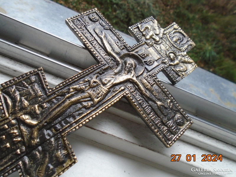 19 Sz bronze Russian Orthodox cross