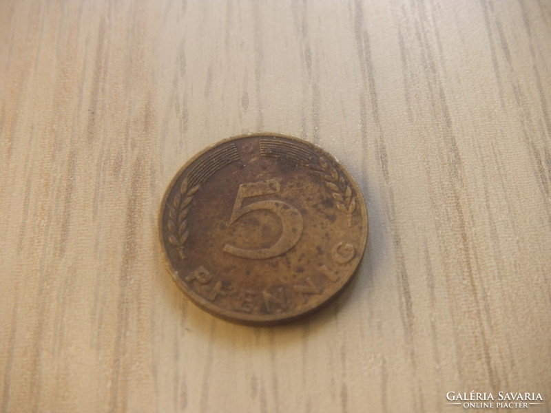 5 Pfennig 1970 ( d ) Germany