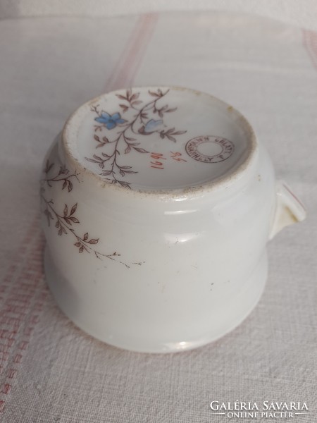 ANTIK PORCELÁN "EMLÉK" KOMA BÖGRE / KOMA CSÉSZE, 1800-as évek vége