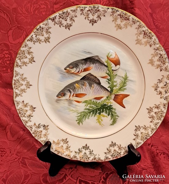 Fish porcelain plate, decorative plate 1 (l4467)