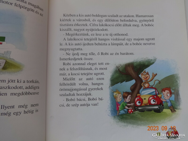 Magda Juhász: the great adventure of a small car - storybook with drawings by Richard Vass