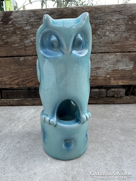 Zsolnay base glaze owl-reed judit