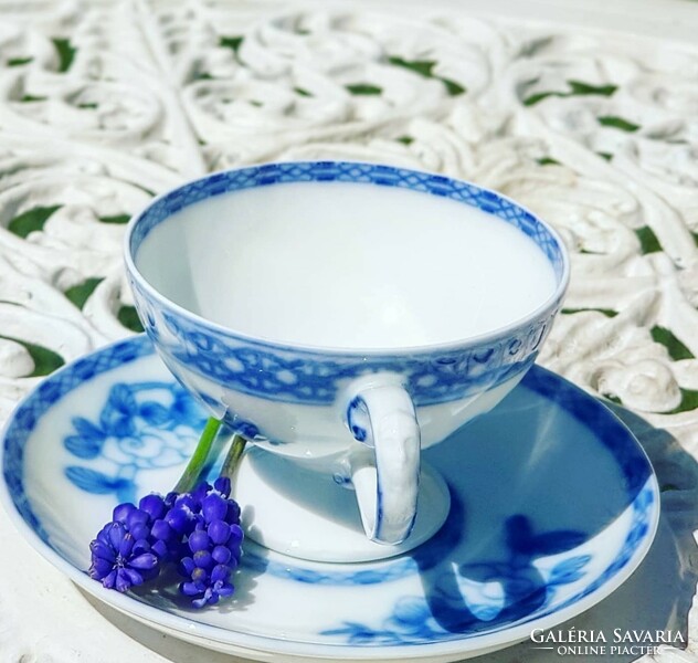 Special porcelain coffee cup and saucer
