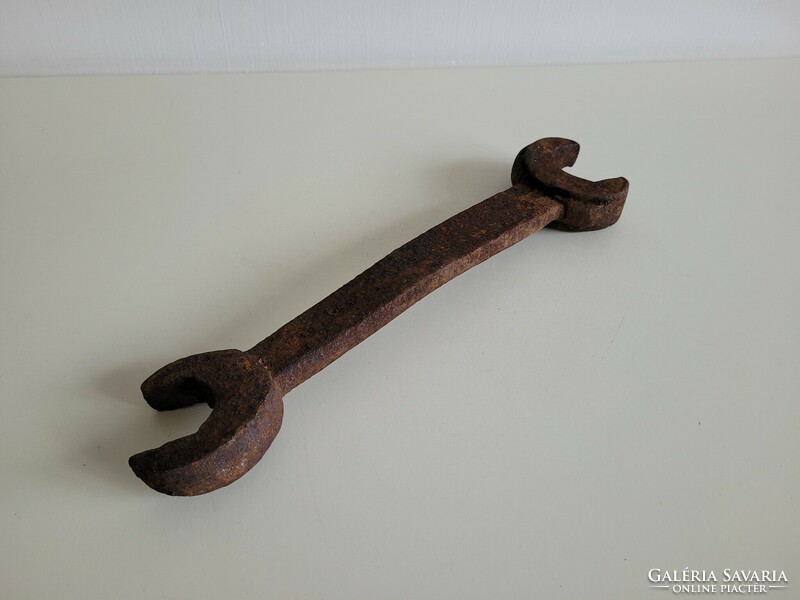 Old tool key wrench big heavy vintage decoration