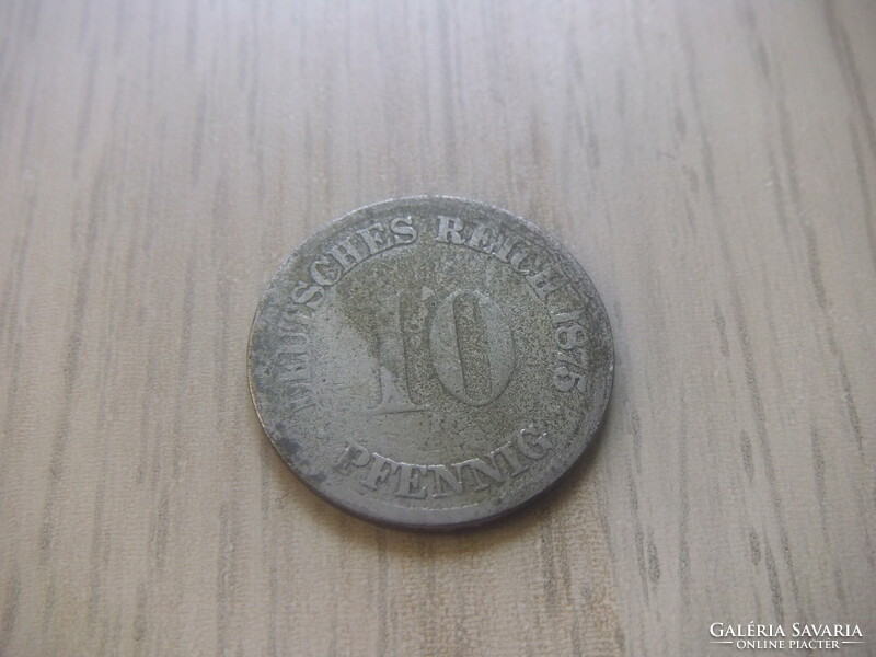 10   Pfennig   1875   (  F  )  Németország