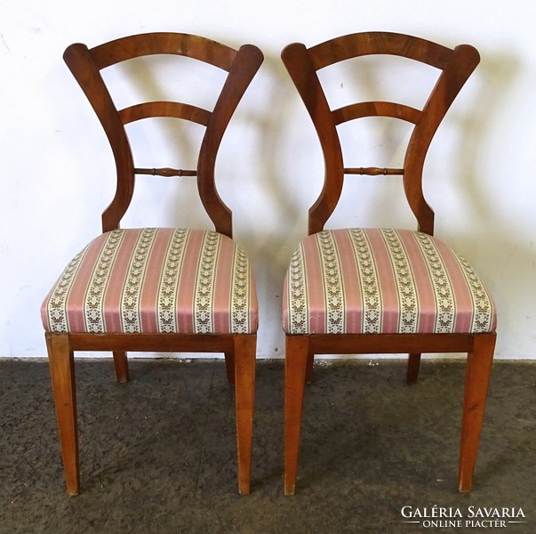 Pair of 1M695 antique Biedermeier armchairs