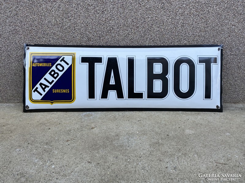 Talbot - convex enamel plate (100 cm x 34 cm)