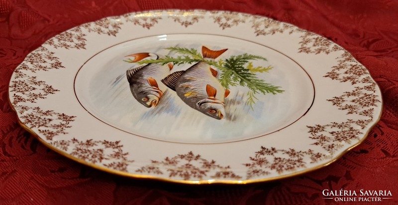 Fish porcelain plate, decorative plate 1 (l4467)