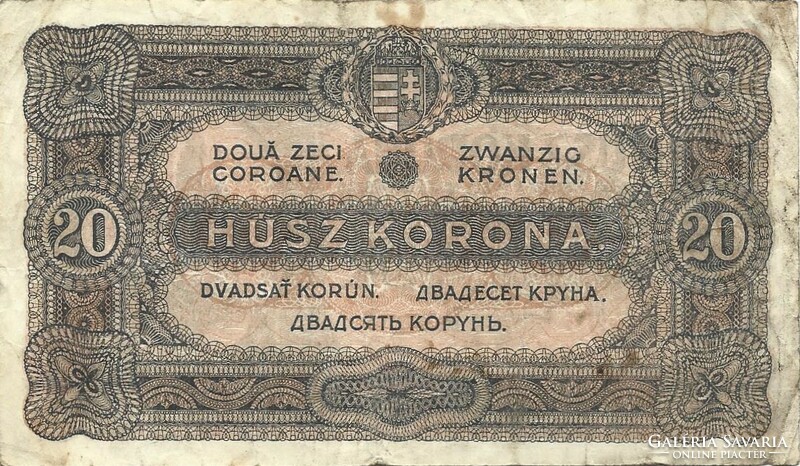 20 korona 1920 sorszám között pont 4.