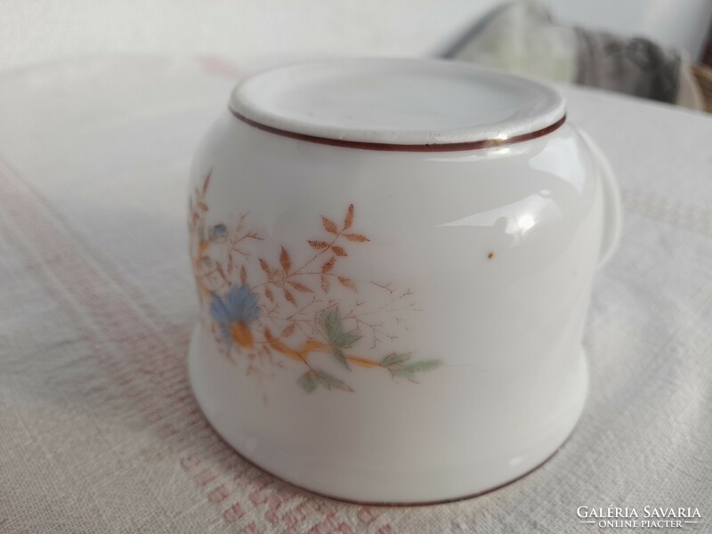 ANTIK PORCELÁN "EMLÉK" KOMA BÖGRE / KOMA CSÉSZE, 1800-as évek vége