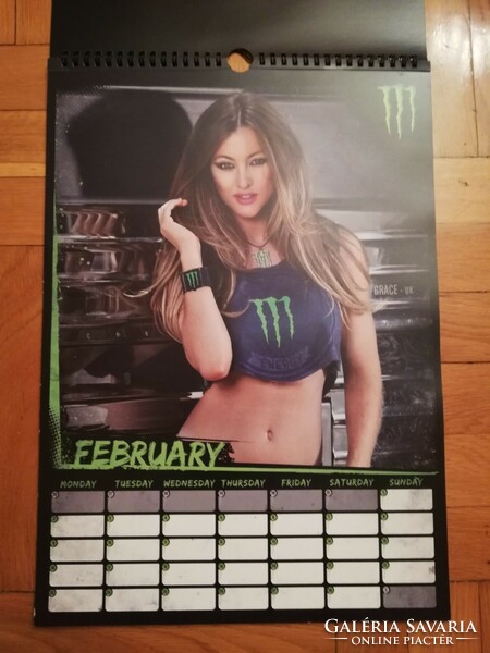 Monster 2015 Girl Calendar, fali naptár
