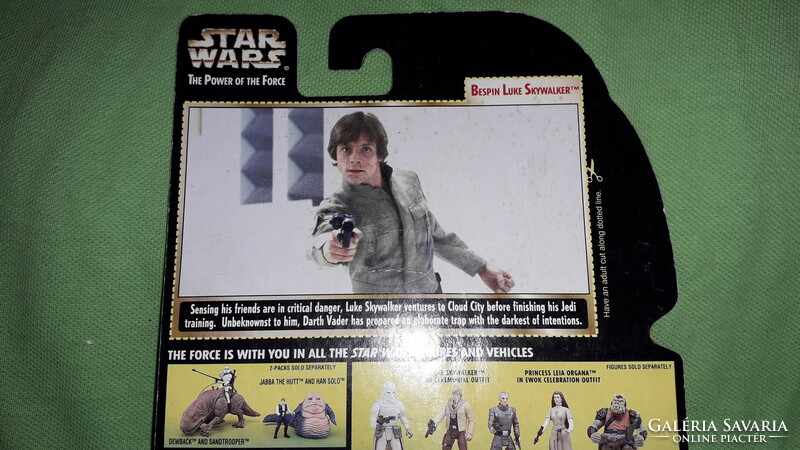 Original kenner star wars luke skywalker in bespin clothing toy figure with unopened box for collectors