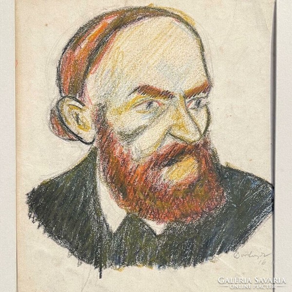 Sándor Bortnyik: male portrait (f454)