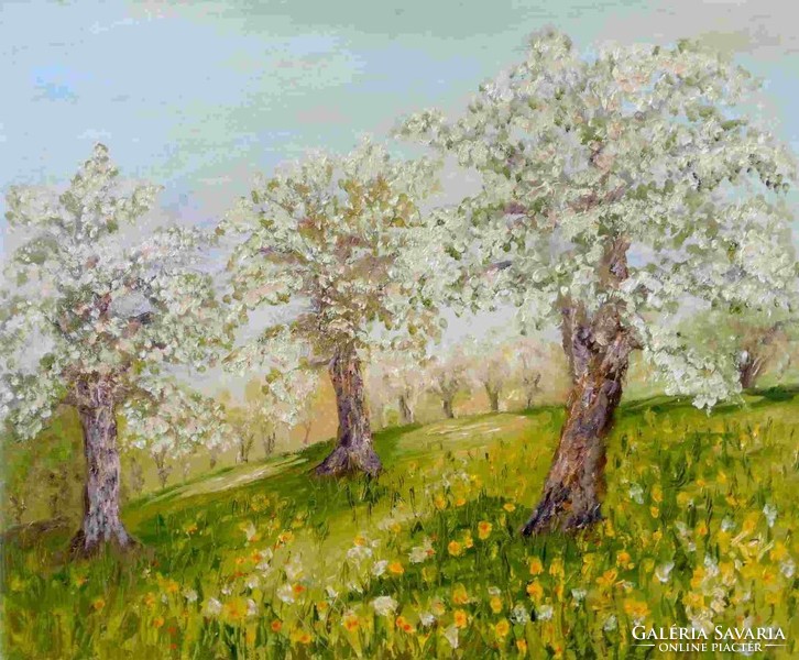 Tavaszi virágzás. Gustav Seitz Német festőművész, és szobrász hagyatékából