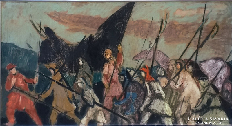 Endre Domanovszky (1907 - 1974): battle scene