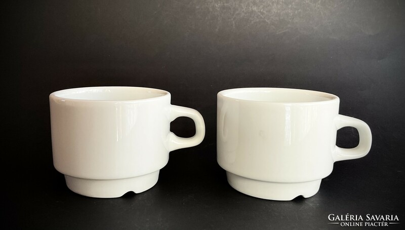 2 coffee cups hotel porcelain mocha uniset style