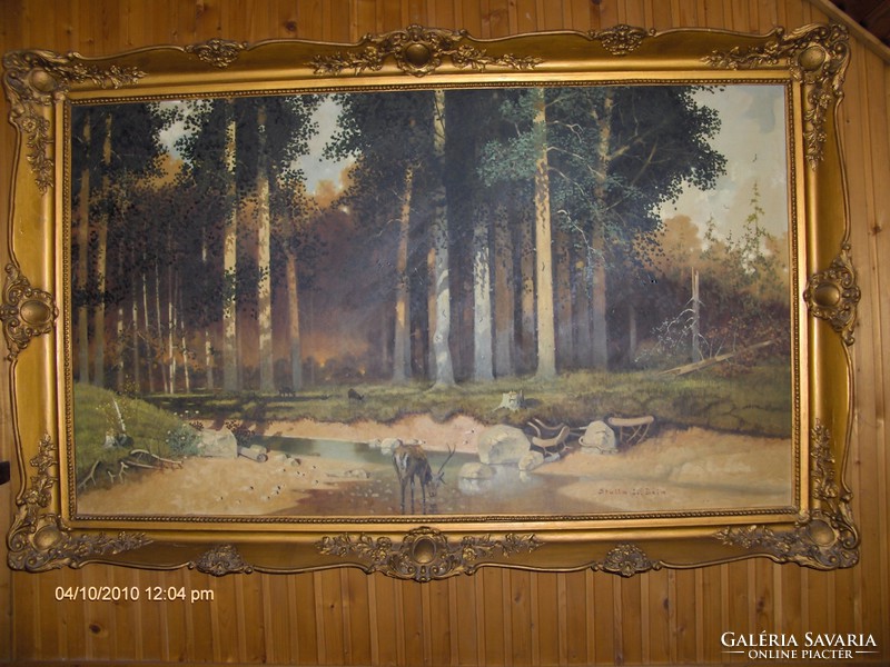 Large marked painting