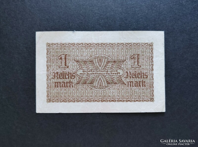 Rare! Germany 1 reichsmark / mark 1940, vf (i.)