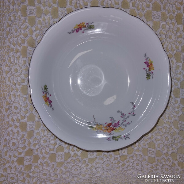 With leaf pattern, porcelain bowl, GDR colditz