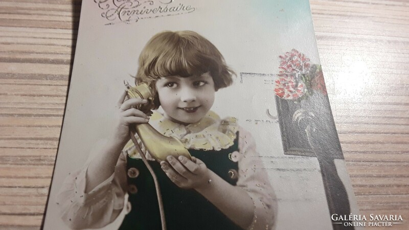 Antique greeting postcard.