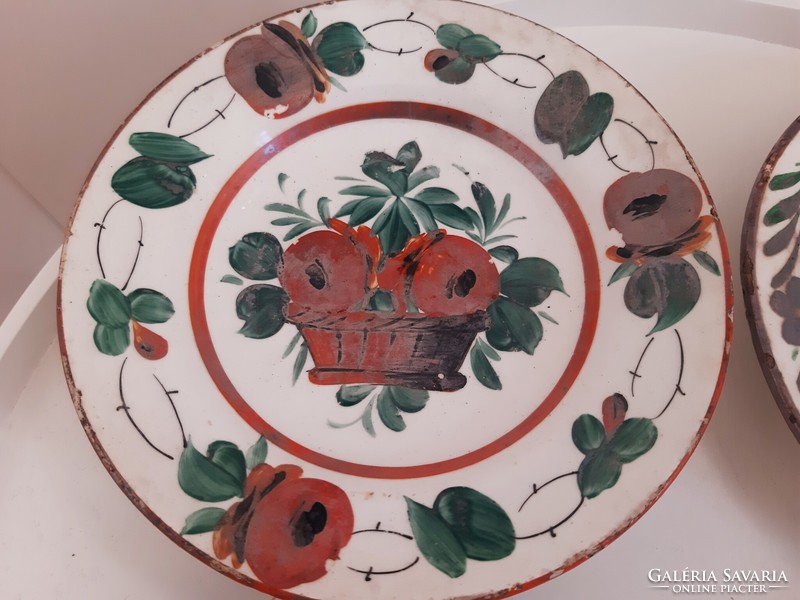 Old Raven House painted wall plates in a package