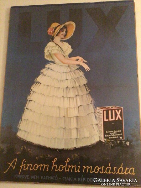 Lux washing powder vintage poster from the 80s, reproduction 82x62 cm
