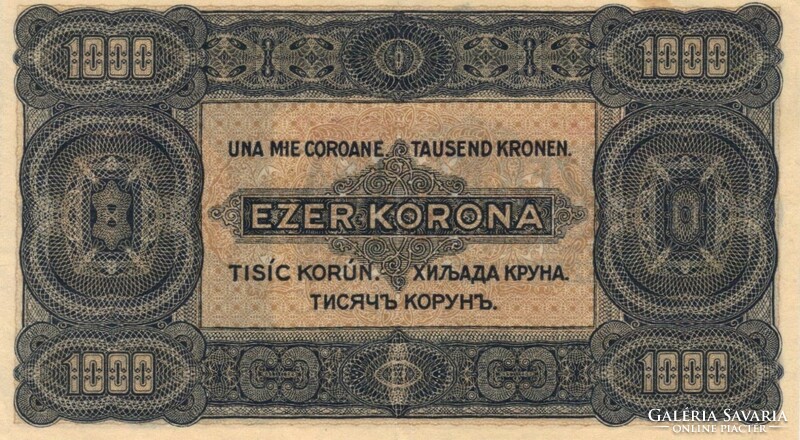 1000 korona 1923 nyomdahely nélkül 2.