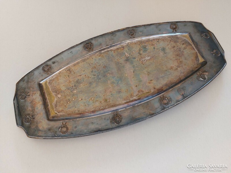 Old metal tray art nouveau offering 41 cm