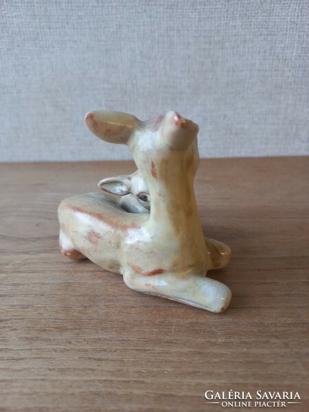 Pair of ceramic deer