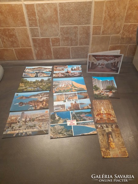 Postcards Spain 9 pcs in one and 3 brochures