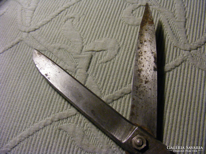 Old trusetal tailor's scissors