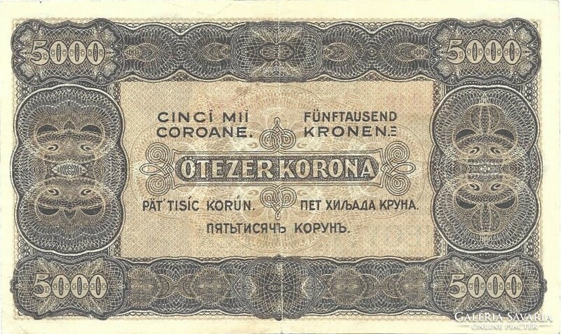 5000 korona / 40 fillér 1923 Nyomdahely nélkül eredeti állapot 3.