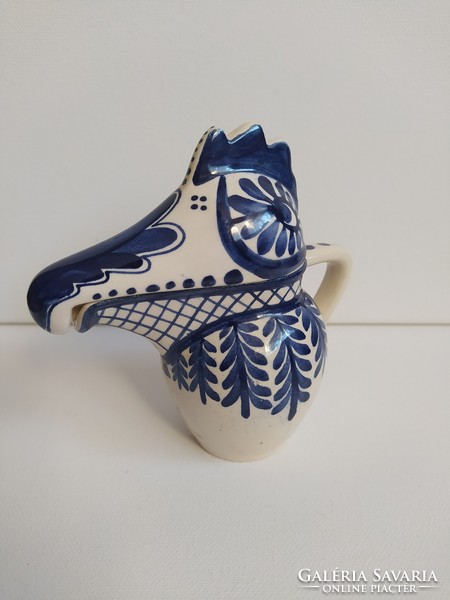 Rarity! Antique schwazer austria (triol) ceramic rooster jug
