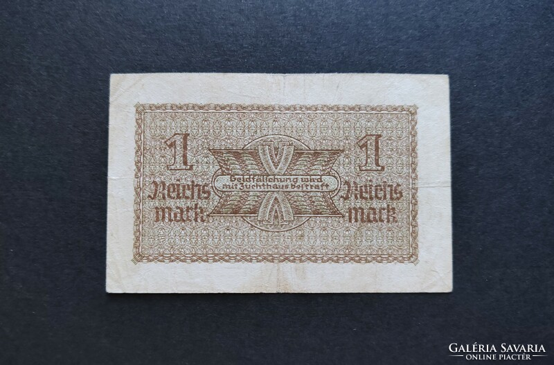 Rare! Germany 1 reichsmark / mark 1940, vf+ (iii.)