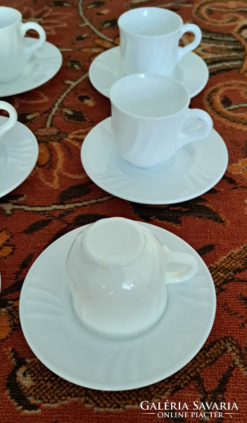 Szépséges opál üveg kávés csészék+ajándék