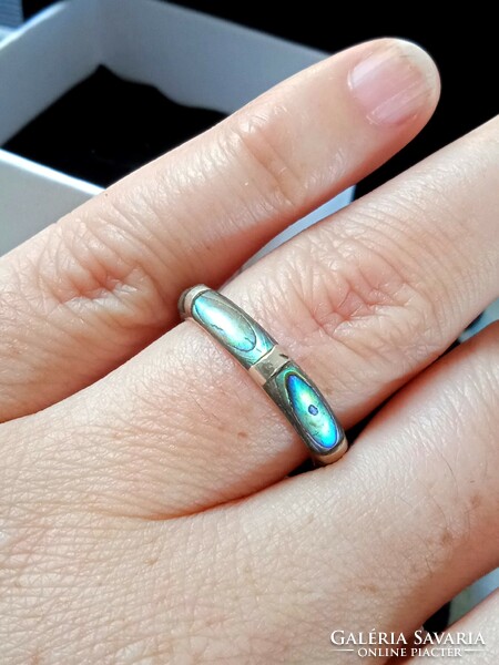 Kagylóberakásos ezüst gyűrű